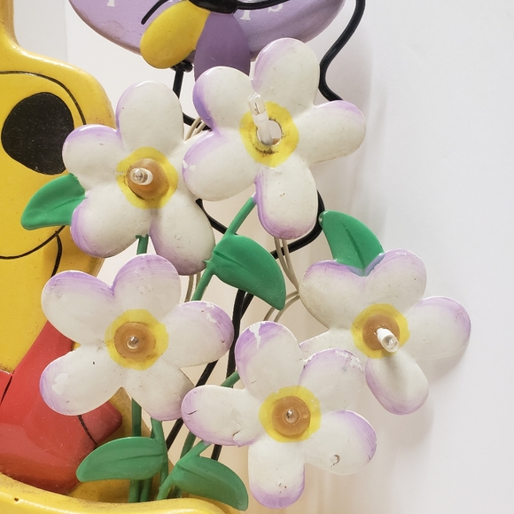 Vintage Winnie the Pooh Spring Flower Light Wall Hanging Vive Le Printemps - Picture 3 of 12